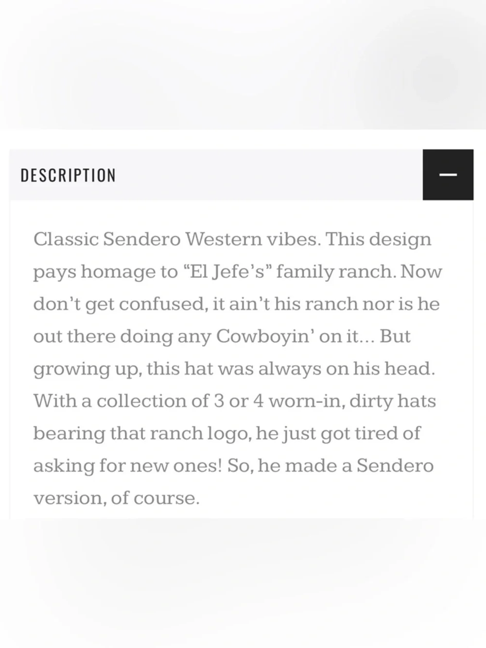 Sender Provisions Co. Spirit Of The West Hat - Picture 9 of 9